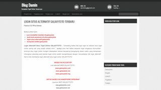 
                            7. Login Situs Alternatif GALAXYTOTO Terbaru ~ Blog Damin