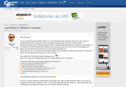 
                            5. Login-Skript für Website im Autostart | ComputerBase Forum