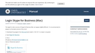 
                            10. Login Skype for Business (Mac) – Manual