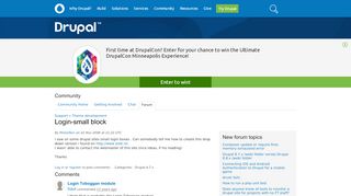 
                            3. Login-small block | Drupal.org