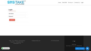 
                            2. Login - SMSTake