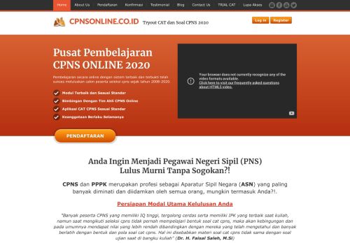 
                            1. login soal cpns dan soal cat 2020 -2019 - CPNSonline.Com