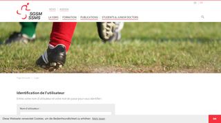 
                            13. Login | Société Suisse de Médecine du Sport SSMS