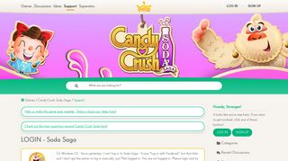 
                            5. LOGIN - Soda Saga — King Community - Candy Crush Friends Saga