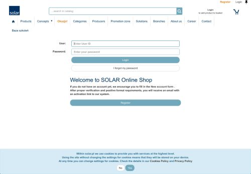 
                            1. Login - Solar Polska Zakupy On-line [Twój partner w zaopatrzeniu i ...