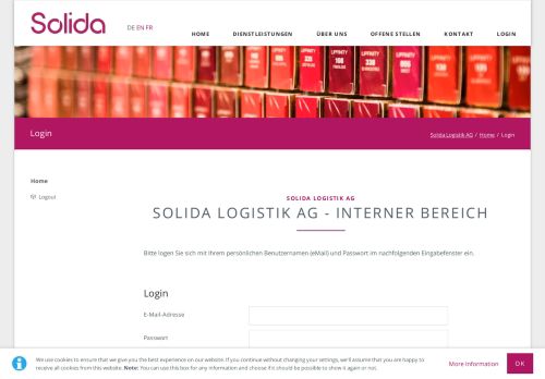 
                            11. Login - Solida Logistik AG