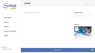 
                            10. Login – Soma Mídia