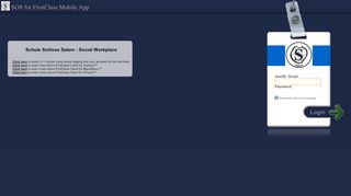 
                            2. Login: SOS for FirstClass Mobile App - Schule Schloss Salem