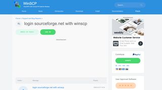 
                            9. login sourceforge.net with winscp :: Support Forum :: WinSCP
