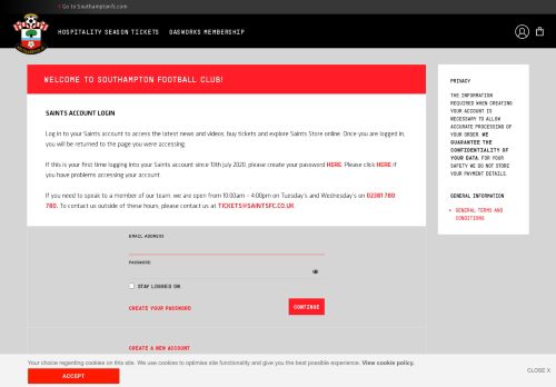 
                            13. Login - Southampton - Southampton FC