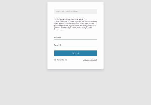 
                            13. Login – Southern Industrial & Truck Ltd.