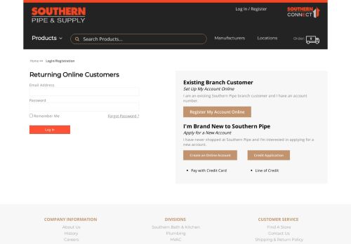 
                            13. Login - Southern Pipe & Supply