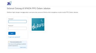 
                            1. Login - SPADA: Hybrid Learning PPG Dalam Jabatan