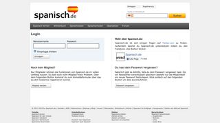 
                            12. Login - Spanisch.de