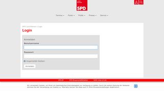 
                            3. Login - SPD Land Bremen