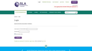 
                            3. Login - Special Libraries Association