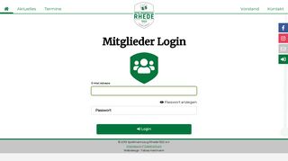 
                            1. Login - Spielmannszug Rhede 1922 eV