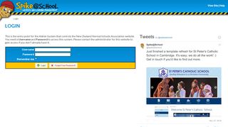 
                            12. Login | Spike@School Admin System - New Zealand Normal Schools ...