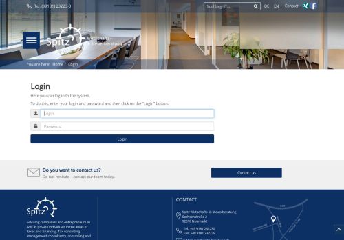 
                            6. Login | Spitz Business & Tax Consultancy