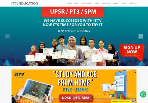 
                            5. Login - SPM PT3 UPSR iTTV™ - FreeSpaceLearning