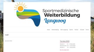 
                            6. Login - Sportmedizinische Weiterbildung Langeoog