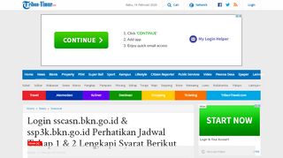 
                            9. Login sscasn.bkn.go.id & ssp3k.bkn.go.id Perhatikan ... - Tribun Timur