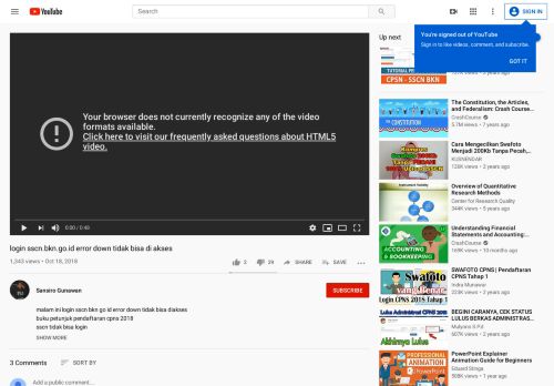 
                            4. login sscn.bkn.go.id error down tidak bisa di akses - YouTube
