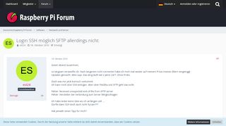 
                            6. Login SSH möglich SFTP allerdings nicht - Netzwerk und Server ...