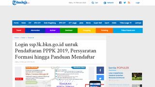 
                            7. Login ssp3k.bkn.go.id untuk Pendaftaran PPPK 2019, Persyaratan ...