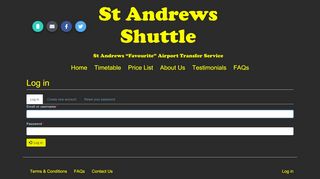 
                            8. Login | St. Andrews Shuttle