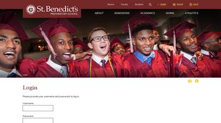 
                            2. Login - St. Benedict's Prep