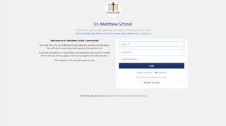 
                            5. Login | St. Matthew School - SchoolSpeak