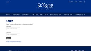 
                            10. Login - St. Xavier High School