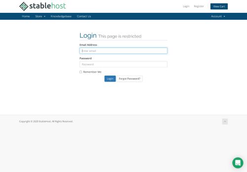 
                            6. Login | StableHost