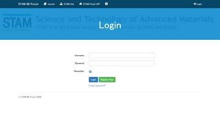 
                            8. Login | STAM MI-Forum