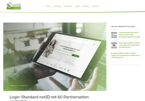 
                            13. Login-Standard netID mit 60 Partnerseiten gestartet – European Net ...