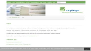 
                            8. Login - Stangelmayer Textilservice