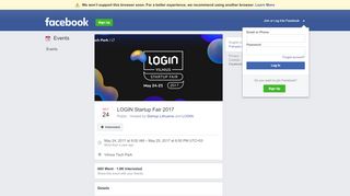 
                            11. LOGIN Startup Fair 2017 - Facebook