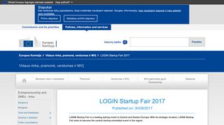 
                            2. LOGIN Startup Fair 2017 | Vidaus rinka, pramonė, verslumas ir MVĮ