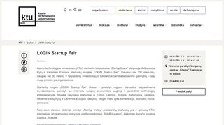 
                            8. LOGIN Startup Fair | Kauno technologijos universitetas | KTU
