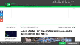 
                            3. „Login Startup Fair“ šiais metais lankytojams siūlys susikonstruoti savo ...