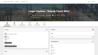 
                            10. Login Station - Smash Fests WiiU / Dashboard - Braacket.com