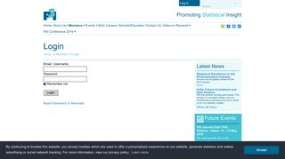 
                            3. Login - Statisticians in the Pharmaceutical Industry