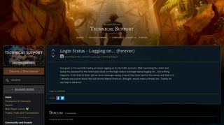 
                            2. Login Status - Logging on... (forever) - EUW boards - League of Legends