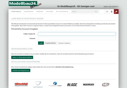 
                            13. Login - Staufenbiel Modellbau Berlin