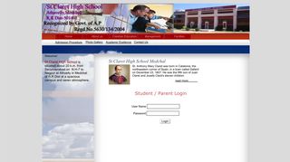 
                            4. Login - St.Claret High School