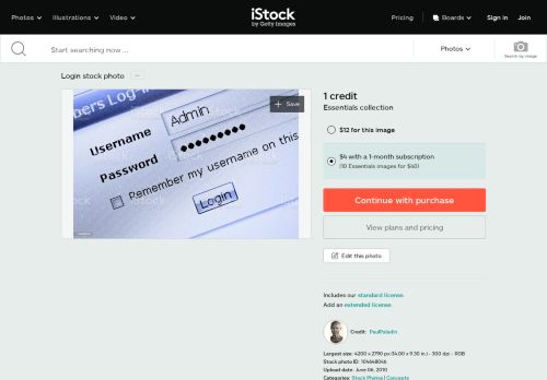 
                            2. Login Stock Photo | Thinkstock