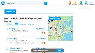 
                            7. Login Stockholm (384 st.) - hitta.se