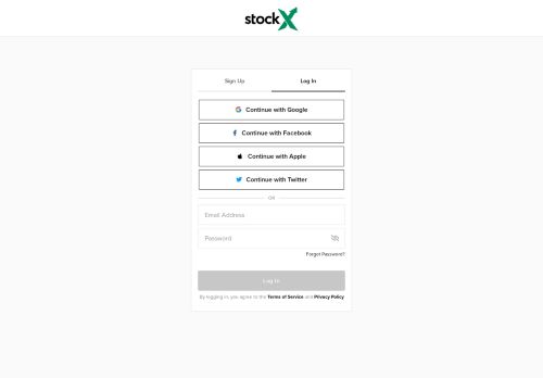 
                            1. Login - StockX