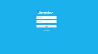 
                            7. Login - StormGeo